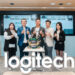logitech台港澳總經理 施前江aries (中) 與團隊舉杯歡慶 Logitech For Business 商務協作展示中心開幕一週年，成效卓越