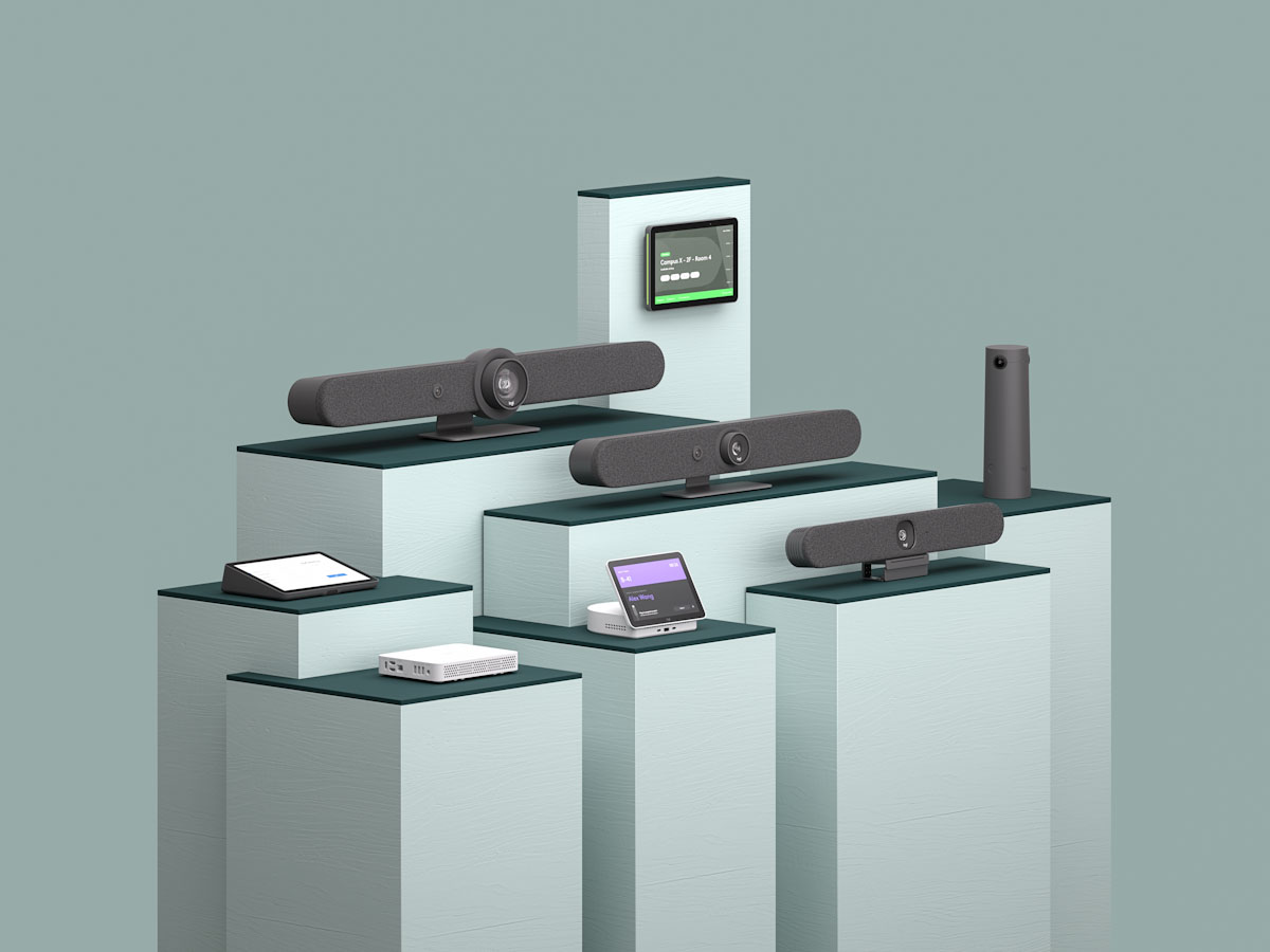 logitech 商務會議視訊設備系列，為企業量身打造不同大小的會議空間配置方案，搭配ai Rightsense技術，享受高效優質的會議體驗