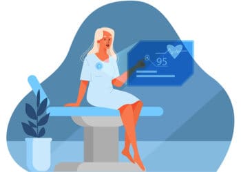 Vector illustration of innovative healthcare. concept of modern medicine