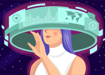 1200 6628915 hand drawn flat design metaverse background