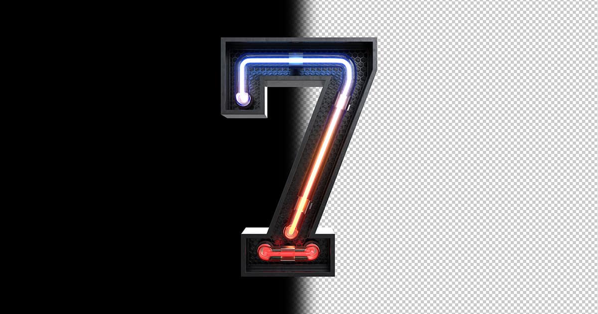 1200-7-number-7-made-from-neon-light