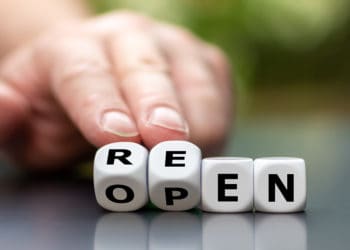 Dice form the expression re open as symbol of the end of the cor