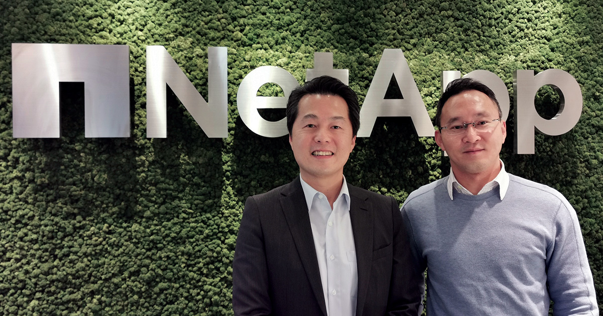 NetApp台灣區總經理林松源(圖左)與硬體工程經理謝順欽(圖右)