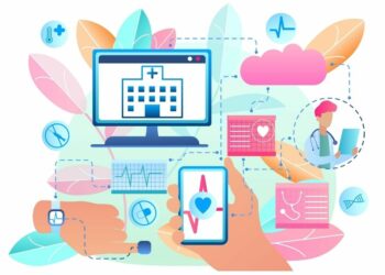 1200 banner illustration medical cloud service system