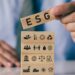 1200 businessman with wooden block hand esg icon concept environmental social governance sustainable ethical business networ