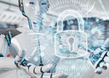 1200 white robot woman using law paragraph digital hologram 3d rendering