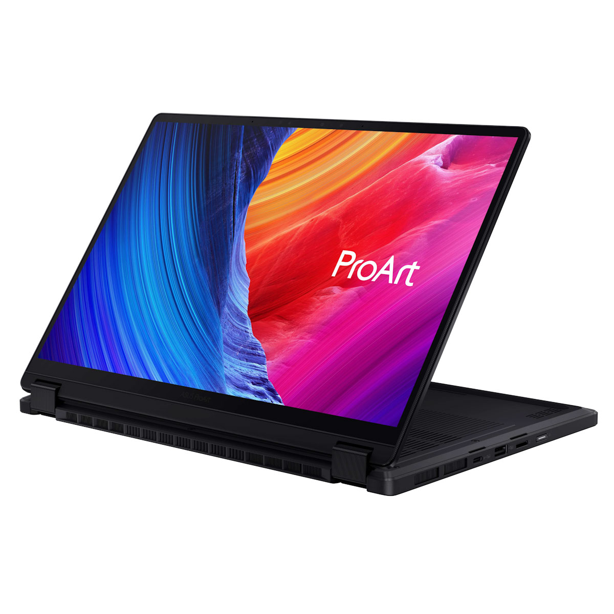ASUS ProArt PX13(HN7306)採用13.3吋3K ASUS Lumina OLED觸控螢幕，隨附觸控筆及360度可翻轉設計，創作不受限。