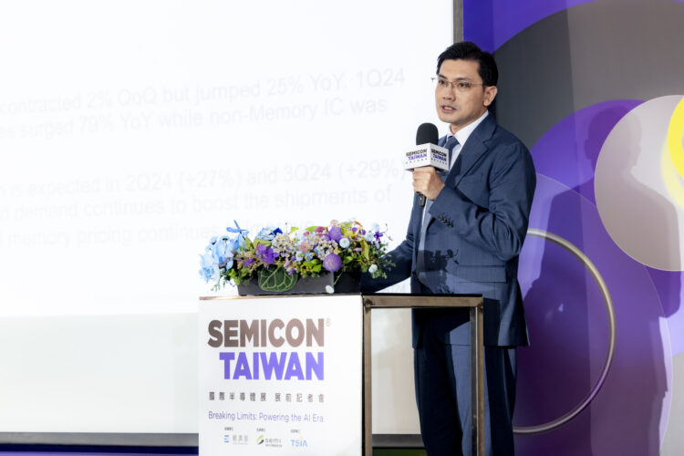 Semi 產業研究資深總監曾瑞榆指出半導體市場有望於2025年呈現強勁復甦，2030年ai半導體市場年複合成長率更將高達24%