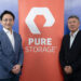 圖為Pure Storage亞洲區副總裁張思華（右），Pure Storage台灣區總經理周正平（左）。