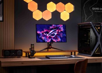 Rog Swift Oled Pg27ucdm為全球首款27吋4k Oled電競螢幕，擁有疾速240hz更新率、0.03ms反應時間和高達166 Ppi的像素密度，以呈現極為清晰銳利的圖像與文字。