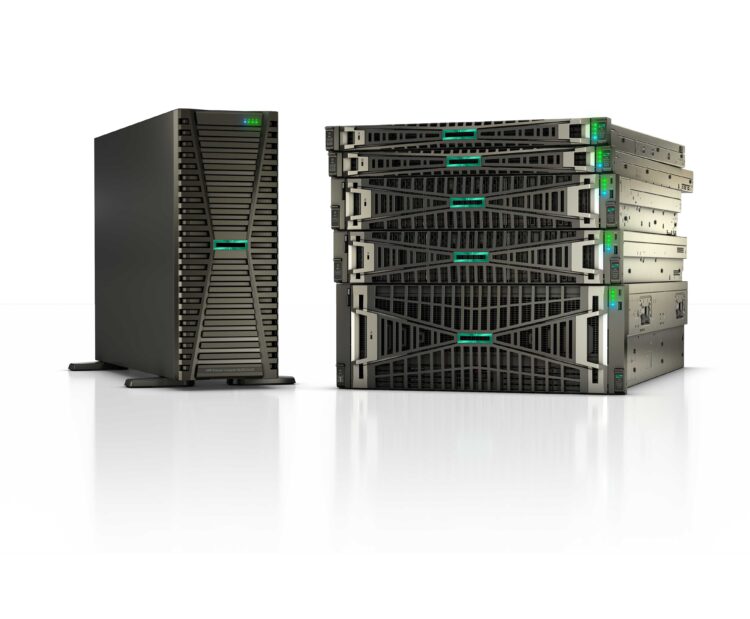 hpe Proliant Gen12系列產品示意圖。