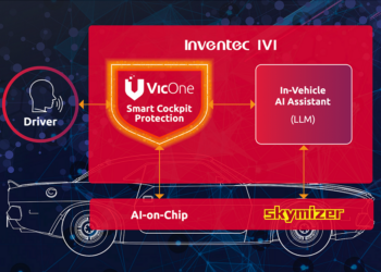 英業達、vicone和skymizer攜手合作在日本汽車工業技術博覽會共同展示針對智慧座艙發表的genai網路安全解決方案。