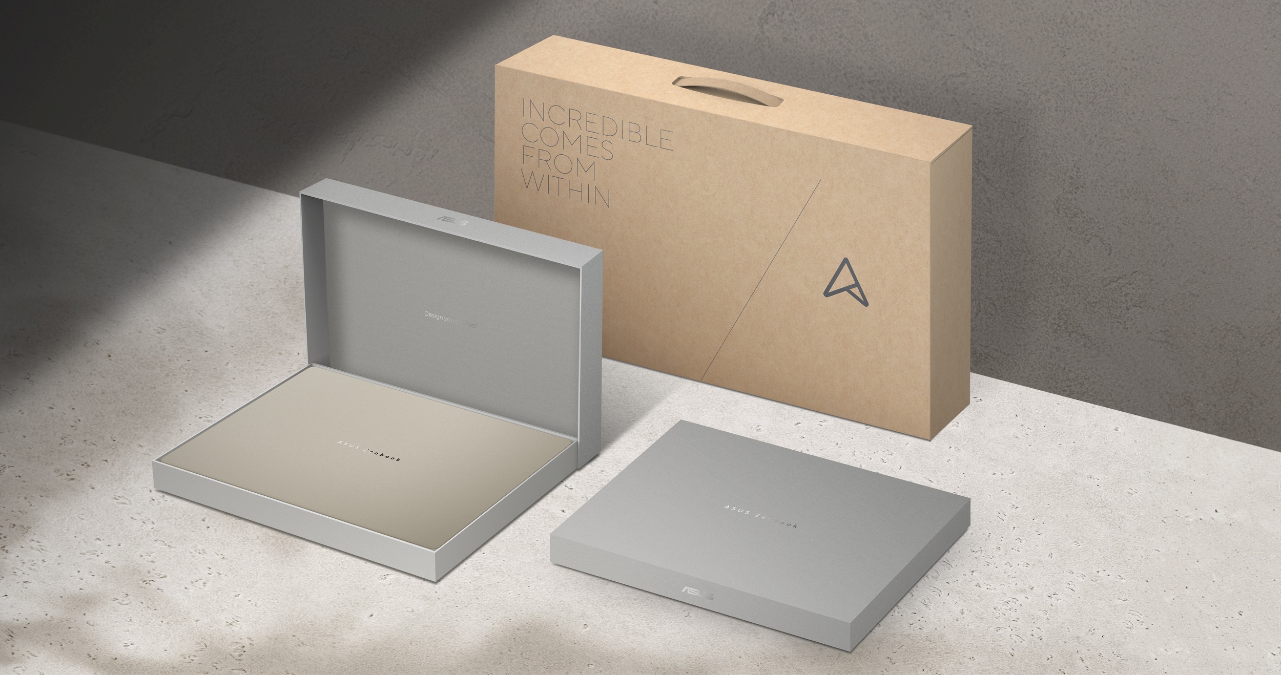 ASUS Zenbook A14包裝採用高達98%的FSC認證紙材，全包裝材料100%可回收。