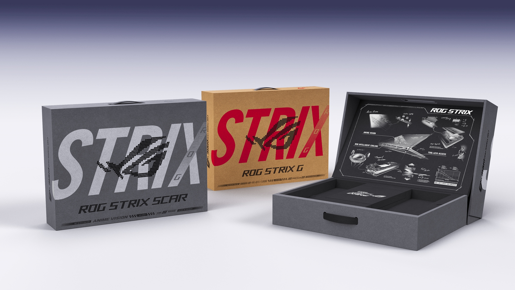 ROG Strix SCAR 18創新的水平抬升設計，為消費者帶來驚喜的開箱體驗。