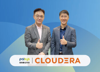 左起朋昶數位科技總經理徐書揚、Cloudera 東南亞以及台灣區域業務副總裁林偉智