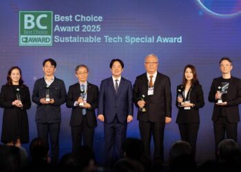 ROG Harpe ll Ace無線電競滑鼠於Best Choice Award 2025獲頒「科技永續特別獎」。