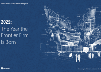 微軟《2025 工作趨勢指數》報告顯示「AI 前瞻企業」的興起。