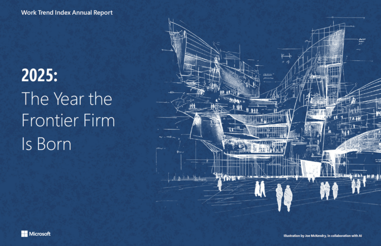 微軟《2025 工作趨勢指數》報告顯示「AI 前瞻企業」的興起。
