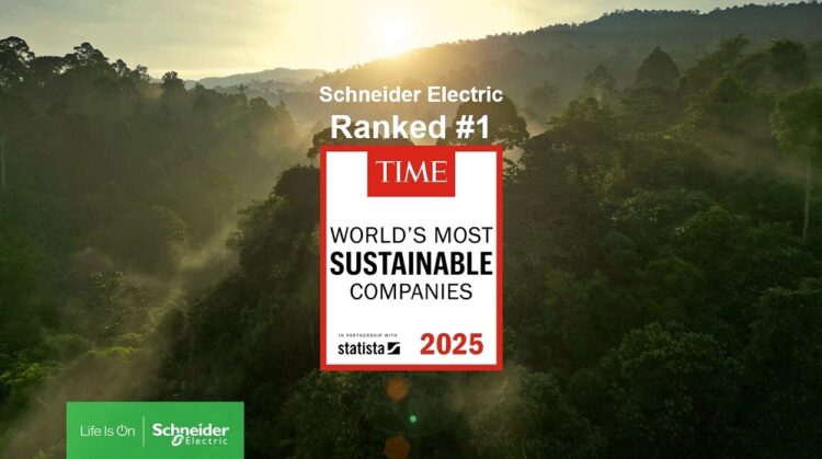 施耐德電機再登《時代雜誌》2025年全球最永續企業榜首