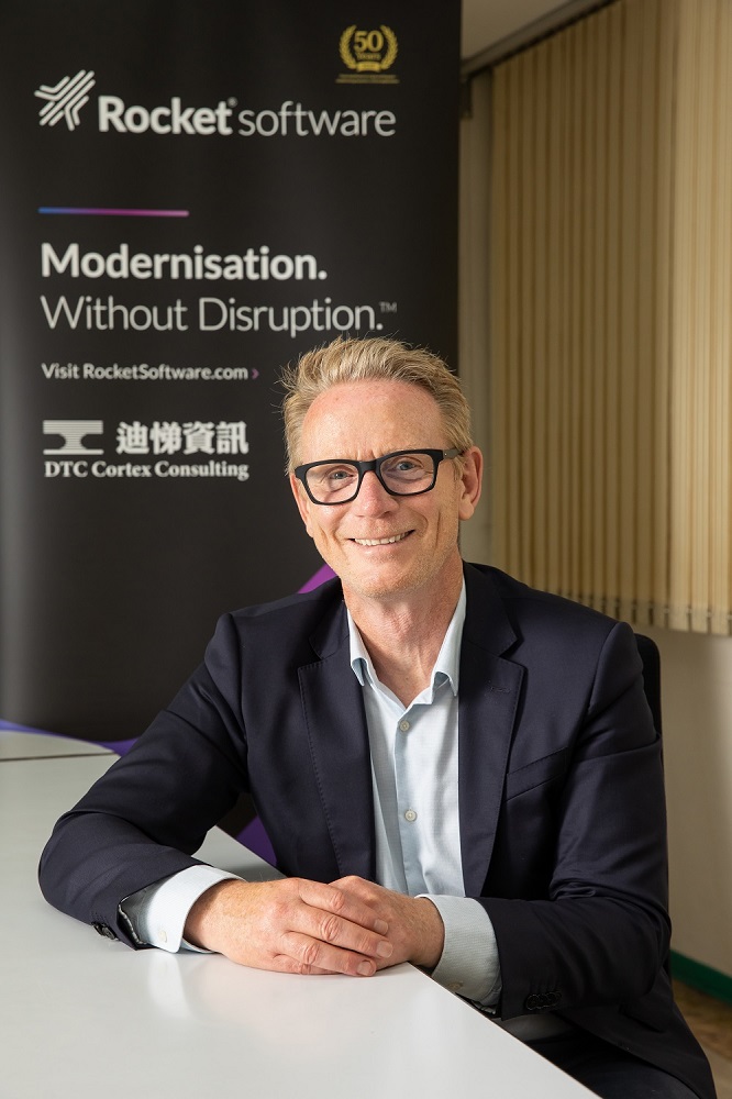 ◤ Rocket Software 亞太區副總裁 Andreas Wenzel。