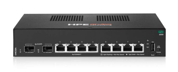 HPE Aruba Networking CX 6000交換器系列的全新8埠機型能提供更高的PoE容量，可支援無線基地台、攝影機及感測器等現代化零售裝置。