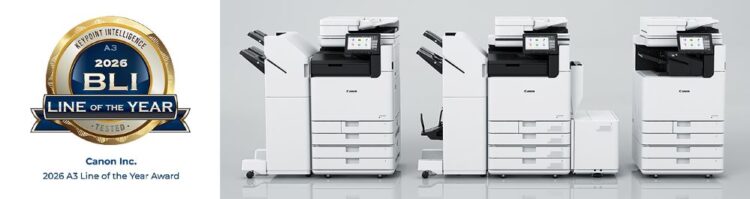 Canon 勇奪「BLI 2026 年度 A3 產品線大獎」