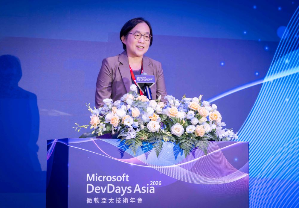 DevDays Asia 2026 微軟亞太技術年會今(21)舉行開幕典禮,數位發展部政務次長侯宜秀出席參與。
