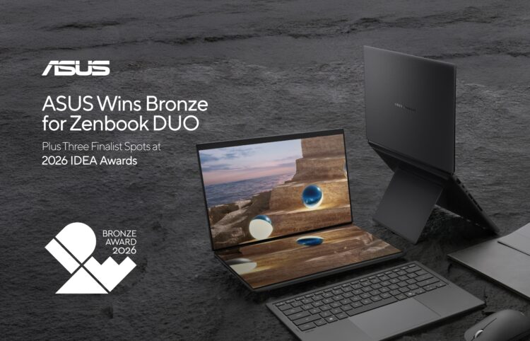 華碩 Zenbook DUO 摘下 IDEA 銅獎 多款產品同步挺進決選