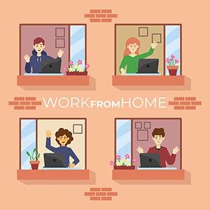 EMPLOYES WORKING FROM HOME