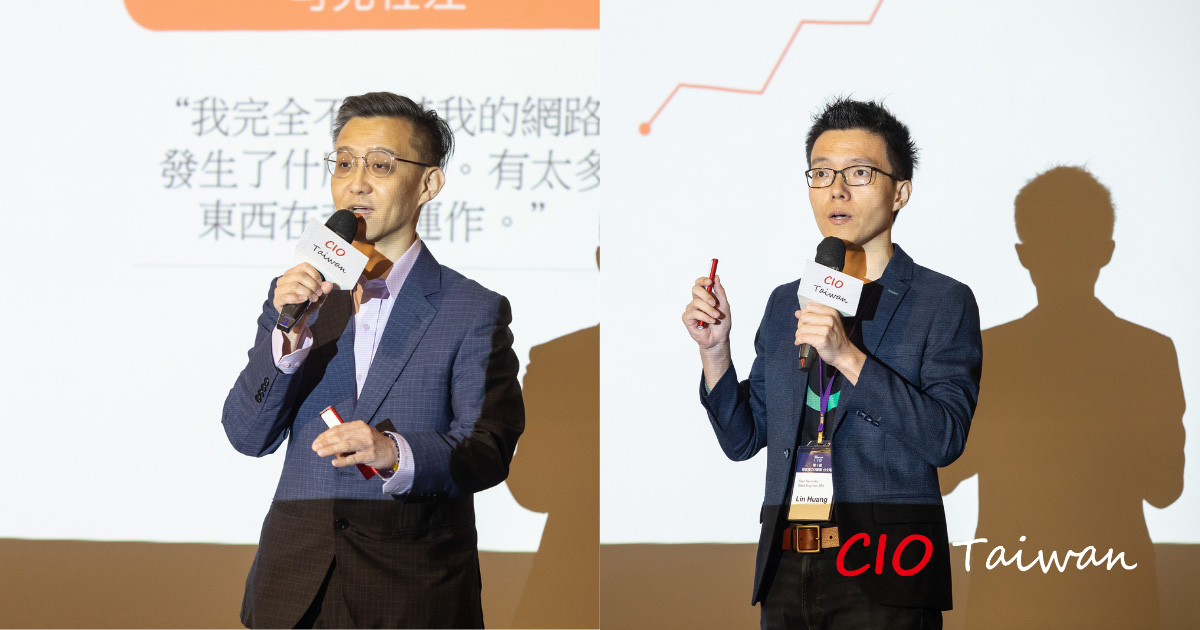 ◤ Cato Networks Sales Director Joseph Ma（左）與 Sales Engineer Lin Huang。