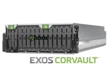 Exos corvault 高密度儲存系統，以 seagate 開創性的儲存架構為基礎，可提供 san 級別的效能