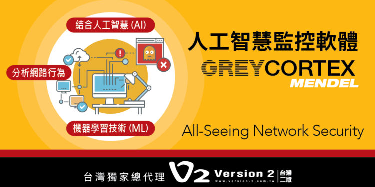 【GREYCORTEX MENDEL人工智慧監控軟體】協助偵測企業內部網路流量，找出可能潛在的威脅