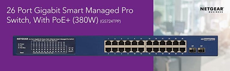 NETGEAR推出16埠、24埠 PoE+智能網管交換器 GS724TPP / GS716TPP滿足高密度PoE部署需求