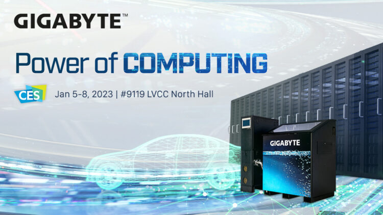 技嘉以高效能運算及自駕車系統推進CES 2023,展示數位轉型的「Power of Computing」