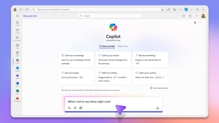 【新聞圖片一】微軟於 11 月正式推出 Copilot For Microsoft 365 企業版，同時亦發布 Microsoft 365 Chat，協助企業以 Ai 賦能各式工作環節，塑造全新工作型態。