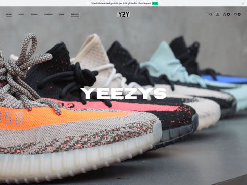 圖二：仿冒愛迪達（adidas）官網的釣魚網站 adidasyeezys[.]it
