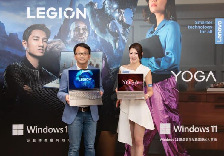 【新聞照片1】lenovo今（1）宣布最新一代電競筆電legion、ideapad gaming 系列與輕奢yoga系列在台上市