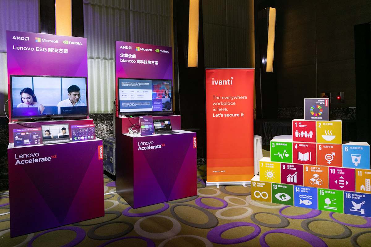 【新聞照片5】Lenovo展示了綠色科技的相關成果，並帶來了充滿活力的創新和洞見，致力為全民打造智慧永續未來。