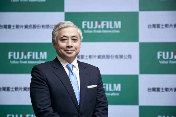 台灣富士軟片資訊董事長勝田明典先生表示未來將結合更多集團資源 致力成為「企業最佳夥伴」