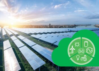 圖1：施耐德電機「電網營運平台即服務」藉由microsoft azure公有雲端服務平台，讓電網規劃、營運的存放與管理都能在雲端上運行。