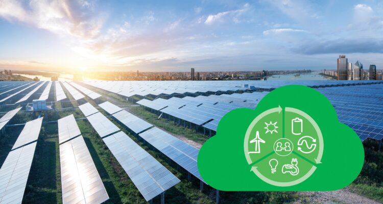 圖1：施耐德電機「電網營運平台即服務」藉由microsoft azure公有雲端服務平台，讓電網規劃、營運的存放與管理都能在雲端上運行。