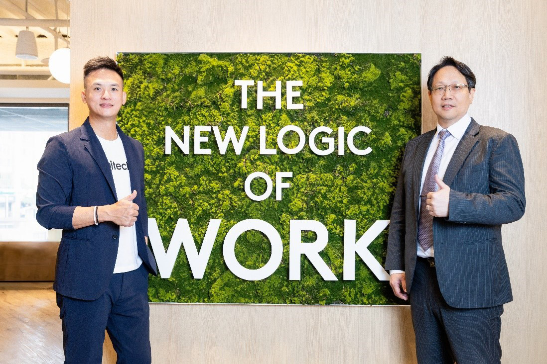 圖說2 Logitech台港澳總經理 施前江(左) 與中華電信企業客戶分公司處長 原人麒(右) 共推高品質ai視訊會議方案，鼓勵企業打造辦公新邏輯！