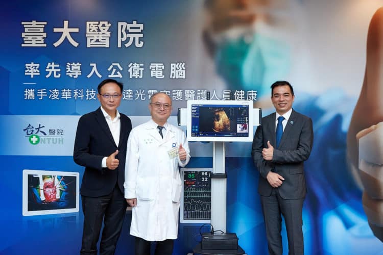 圖說四：凌華科技及友達光電拋磚引玉，成為台灣防疫最堅強的後盾