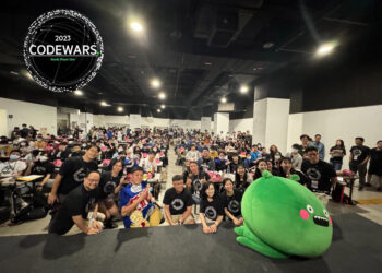 圖說：hpe「2023 Codewars Taiwan全國大學高中校園程式爭霸賽」吸引超過300名學生相互較勁。