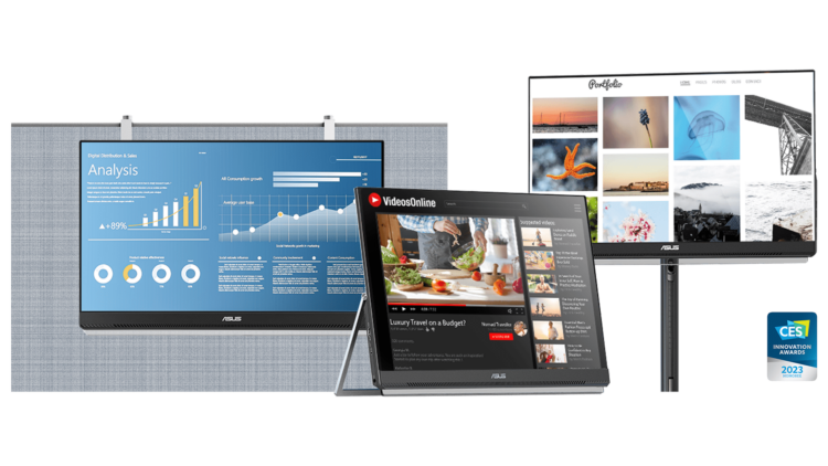 時尚典雅的asus zenscreen mb249c，機身僅7.6公釐、2.8公斤，擁有絕佳可攜性；搭配多種支架選項及配件，使用更隨心所欲。 1